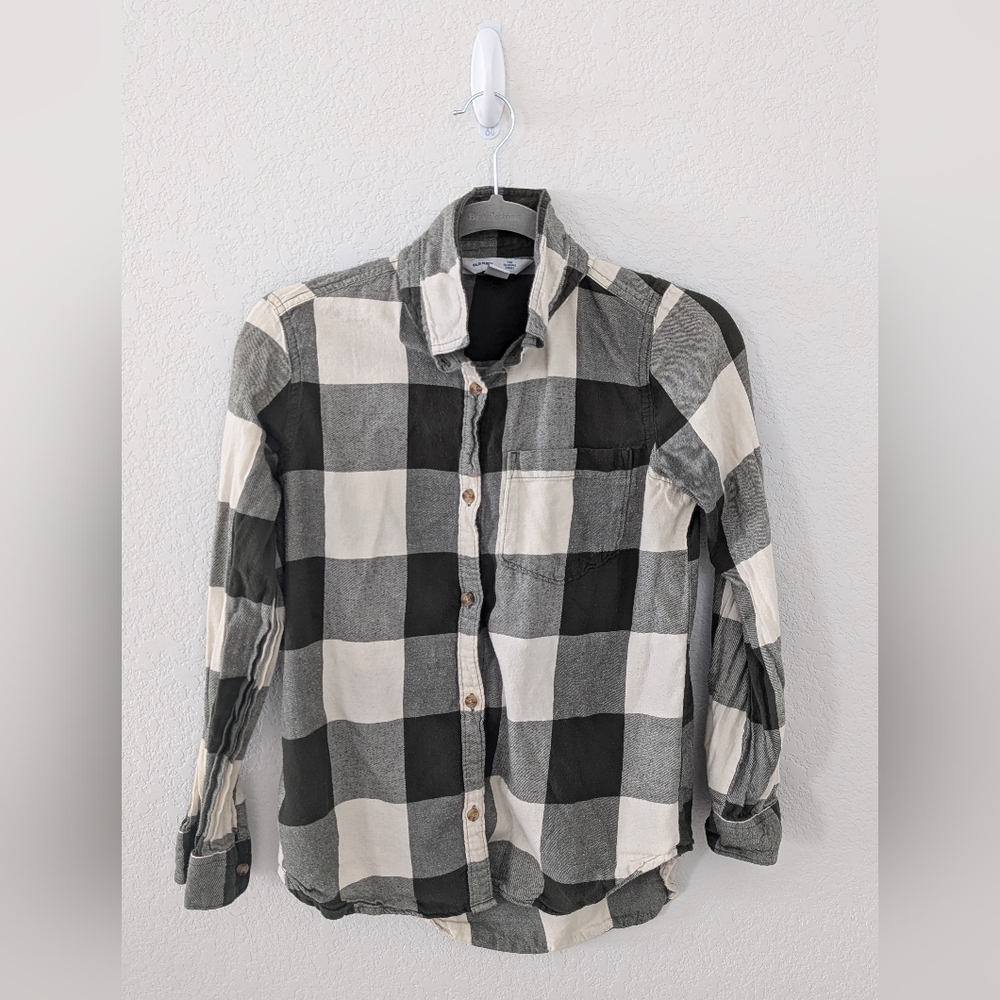 Green plaid | Old Navy M button down